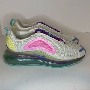 Nike Air Max 720 Aqua Powder AR9293-102 Metallic Silver Teal Pink Shoes US 10